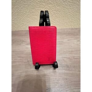 Louis Vuitton Red Epi Leather Card Holder Wallet – Authentic